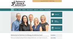 Desktop Screenshot of partnersinallergy.com